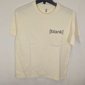 New Streetwear Style  Creamy Beige Men's Cotton T-shirt, size M